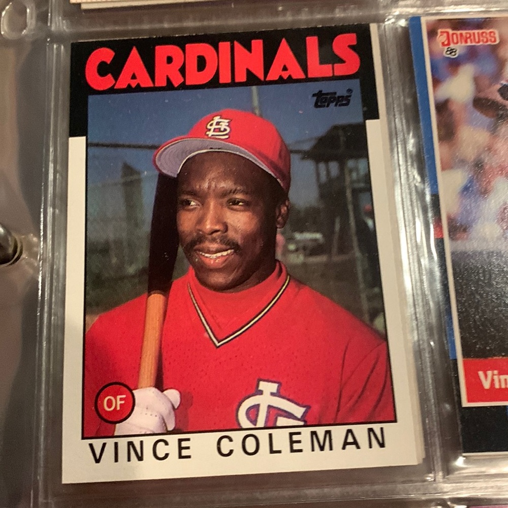 Vince Coleman 1986 Topps Card #370